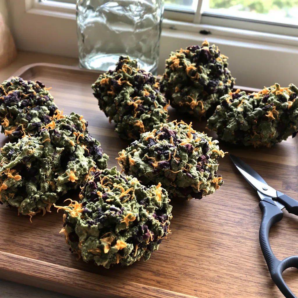 Biochem 78% indica / 22% sativa flower with visible trichomes