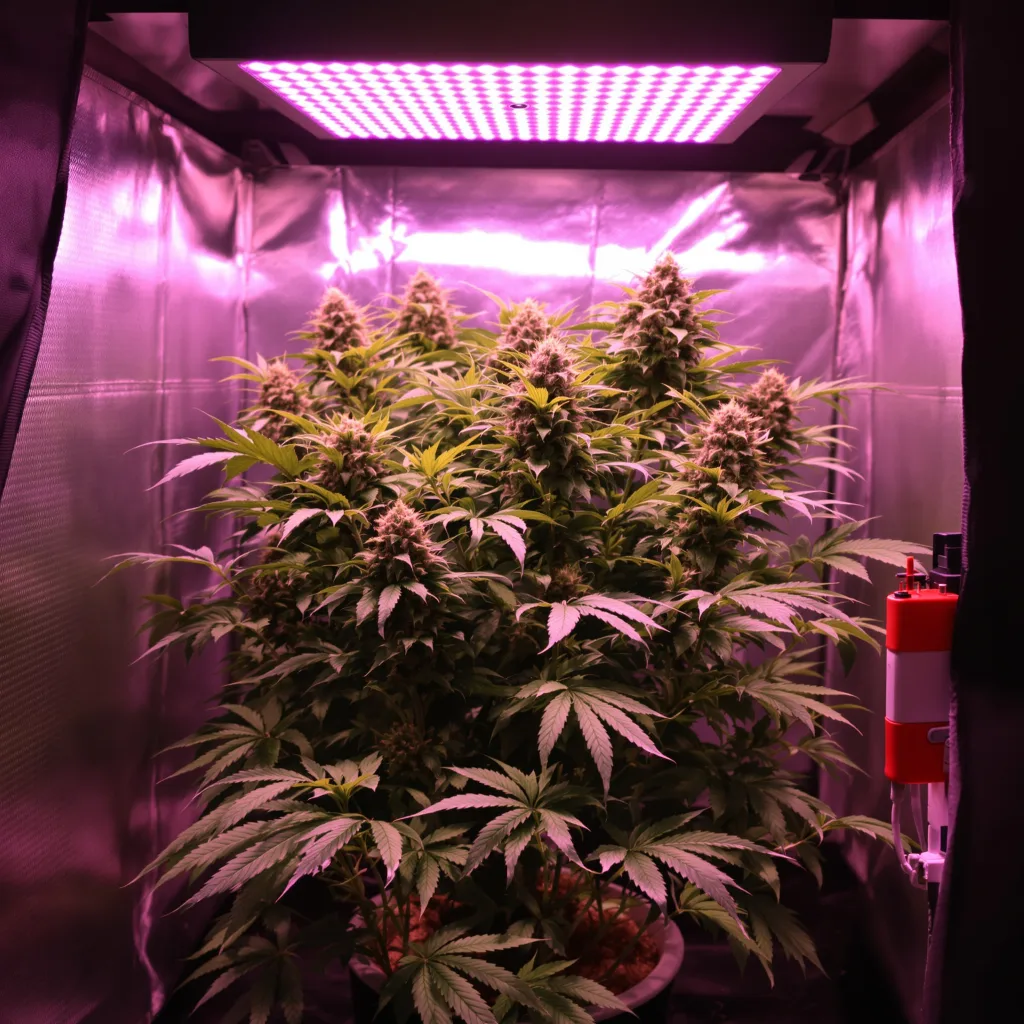 Biochem 78% indica / 22% sativa flower with visible trichomes