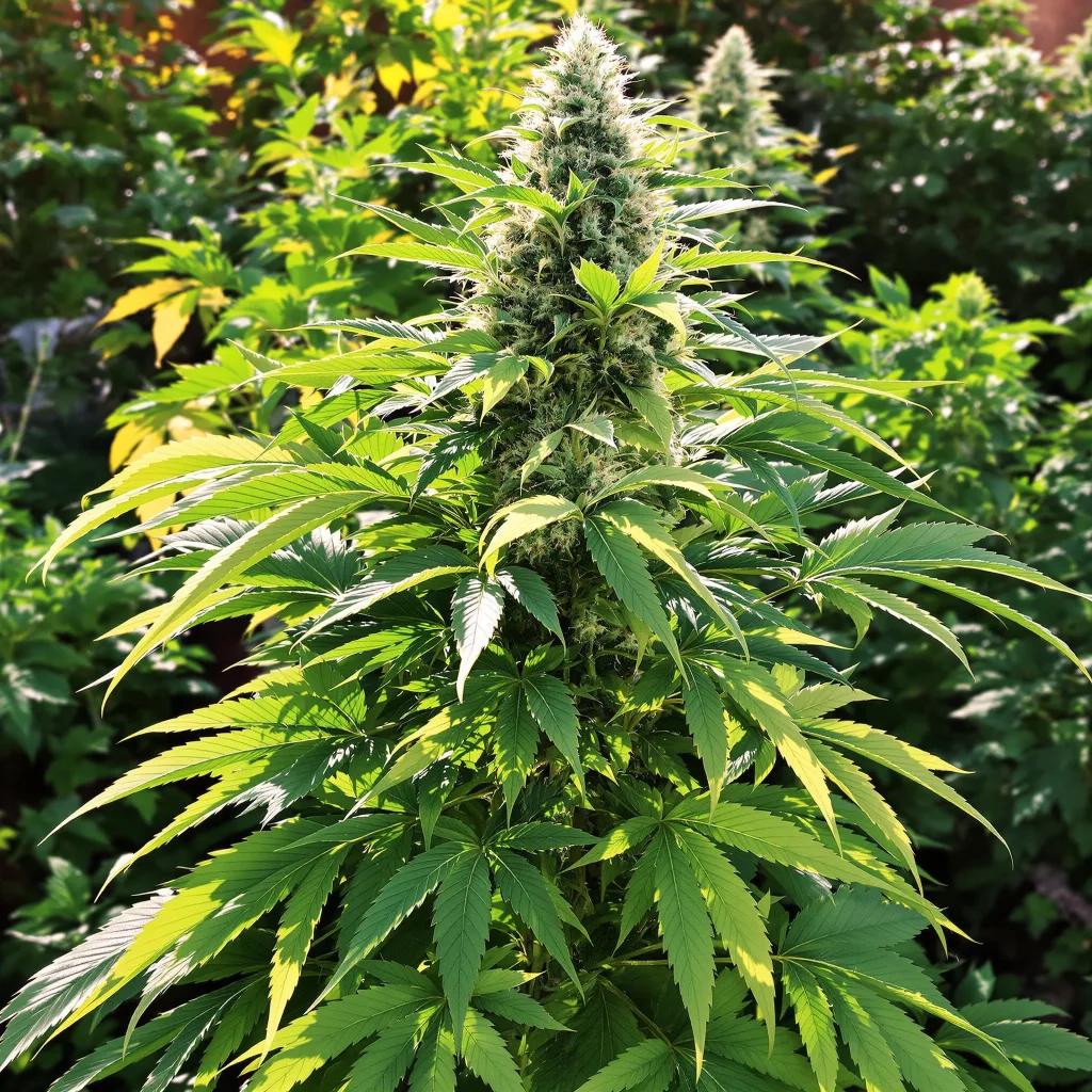 Black Bubba 69% indica / 31% sativa flower with visible trichomes