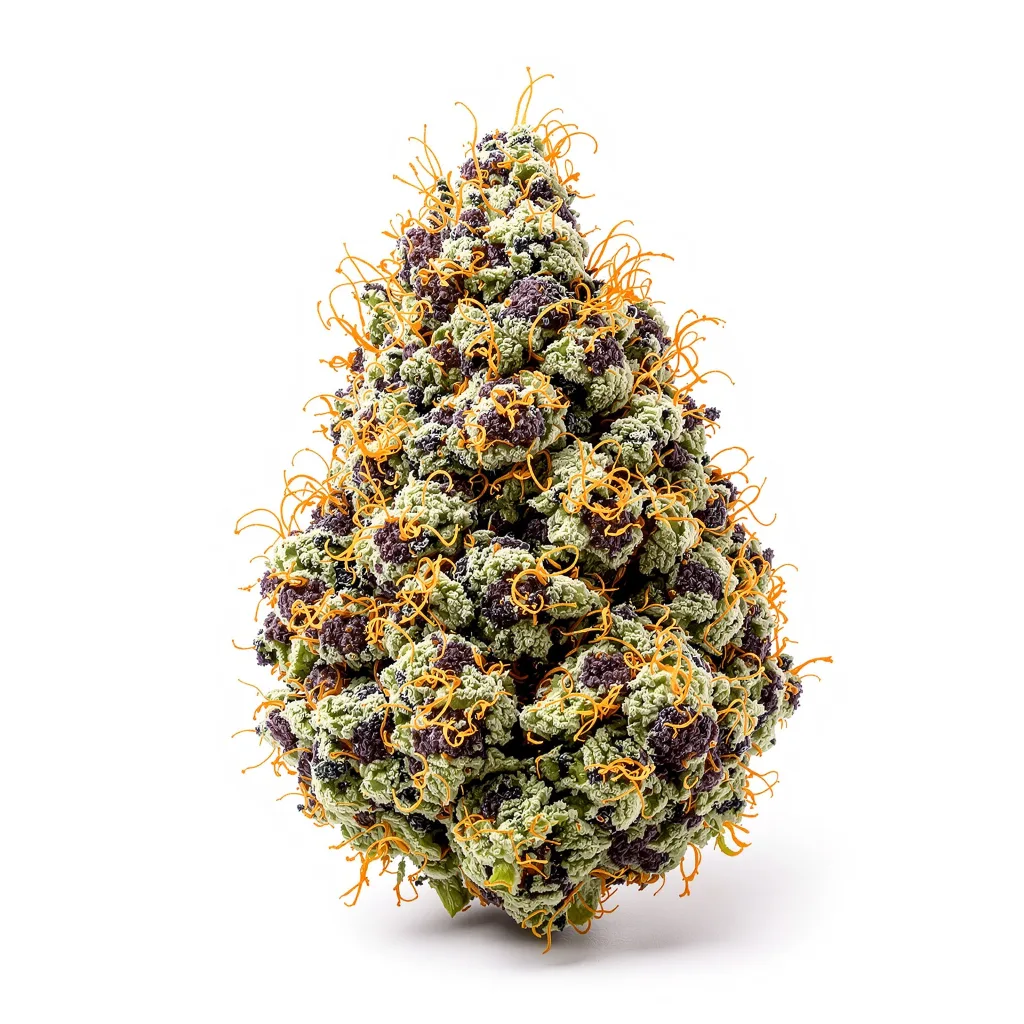Black Domina cannabis plant in flowering stage — 90-130 cm feminised