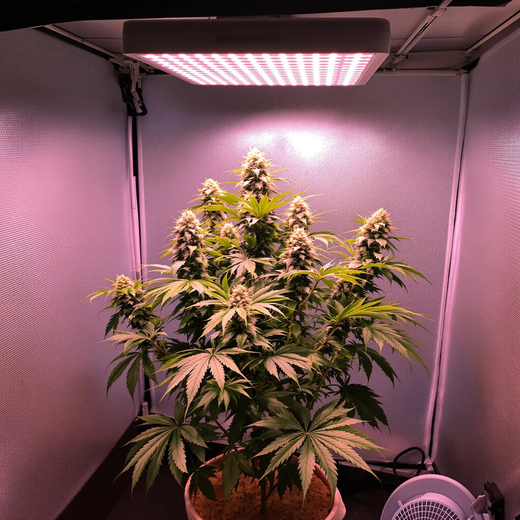 Black Ice 82% indica / 18% sativa flower with visible trichomes