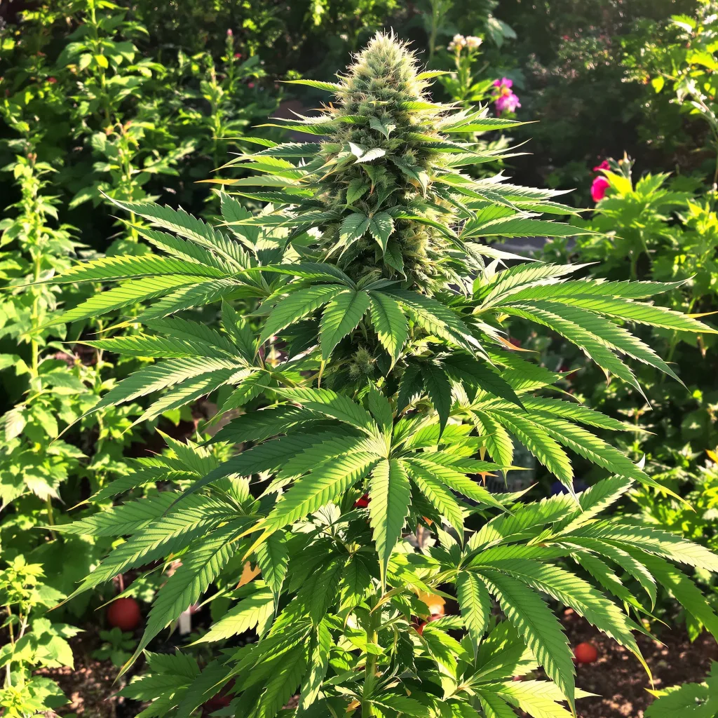 Black Ice 82% indica / 18% sativa flower with visible trichomes