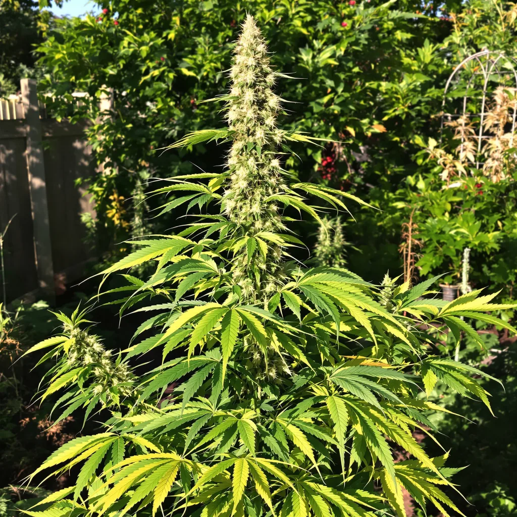 Black Jack 20% indica / 80% sativa flower with visible trichomes