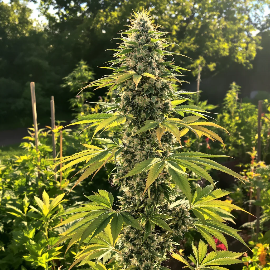 Black Mamba 60% indica / 40% sativa flower with visible trichomes