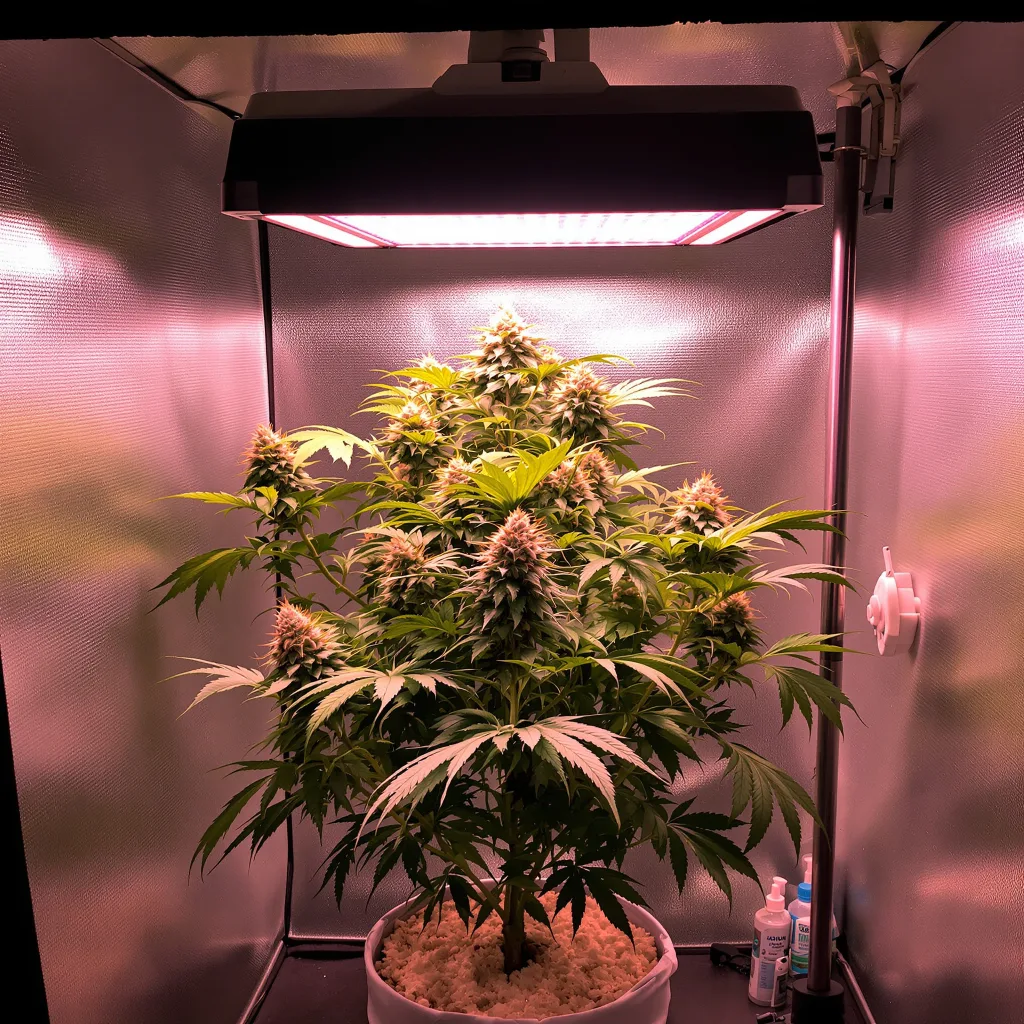 Blackberry Bubble 86% indica / 14% sativa flower with visible trichomes