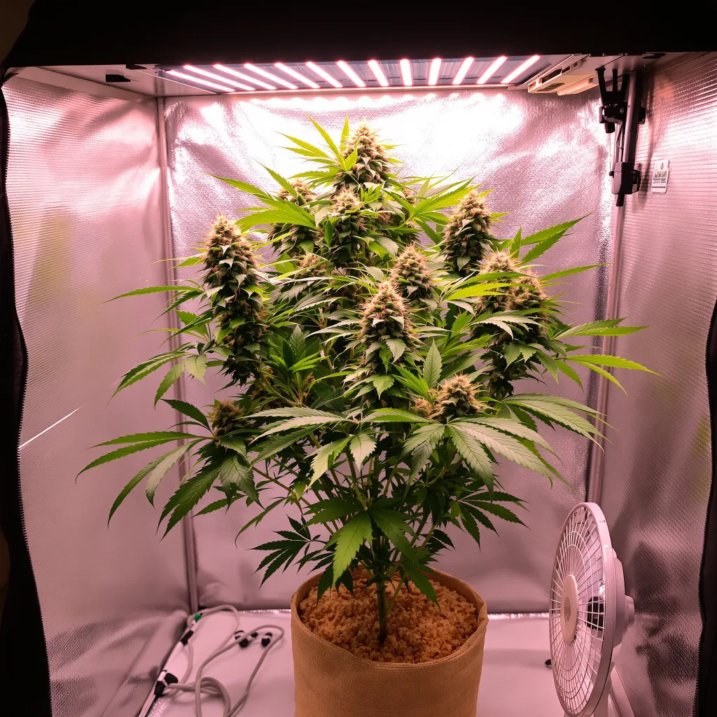 Blackberry Kush 80% indica / 20% sativa flower with visible trichomes