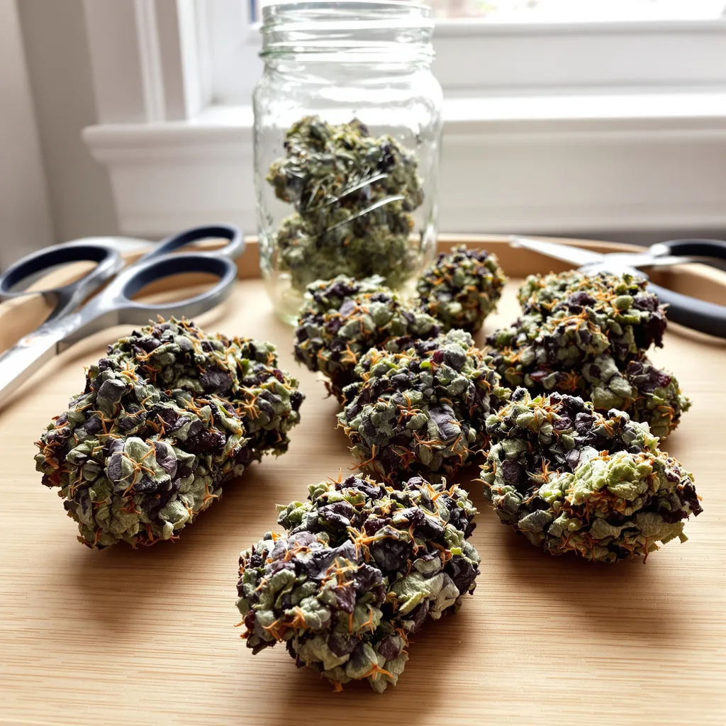 Blackwater 83% indica / 17% sativa flower with visible trichomes