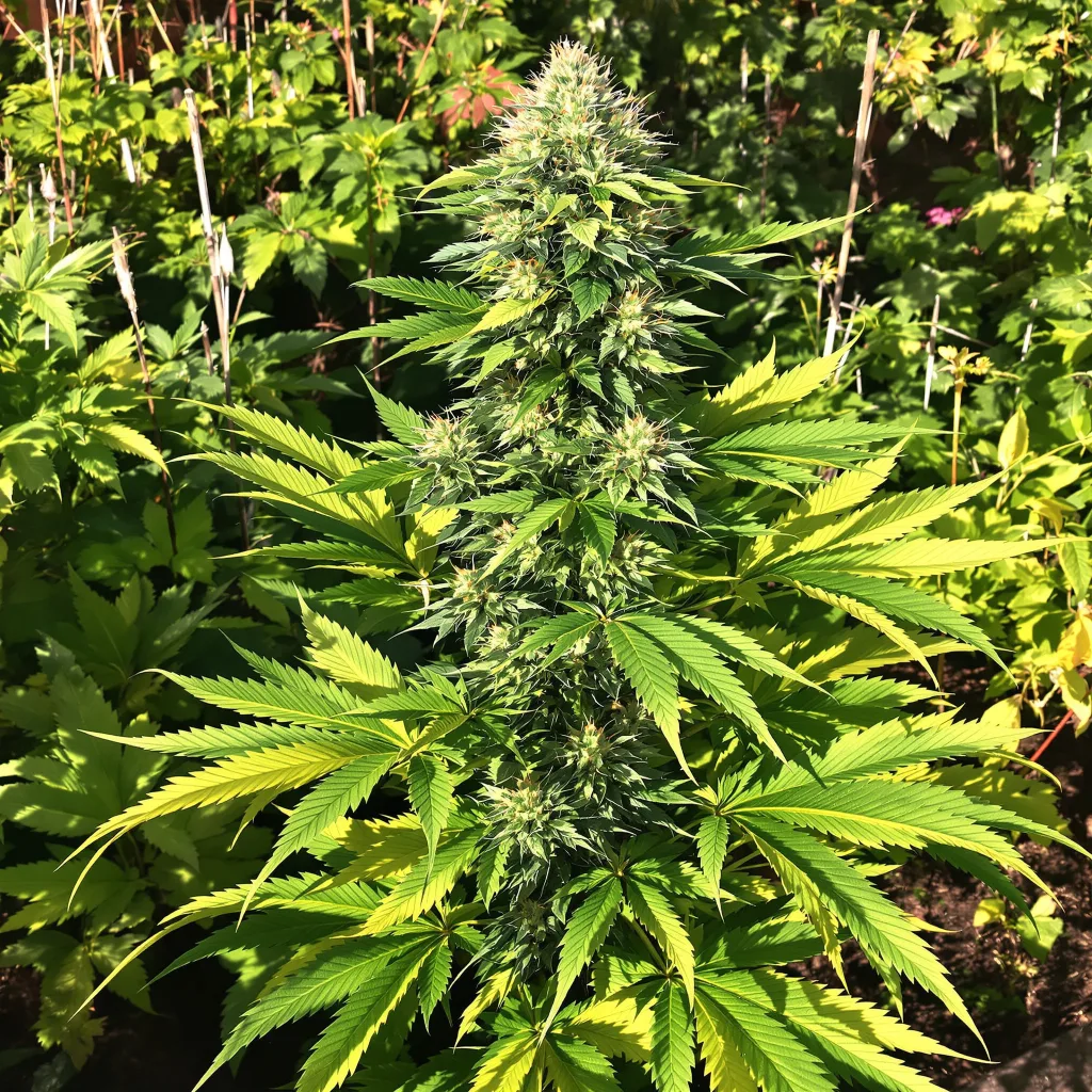 Blackwater 83% indica / 17% sativa flower with visible trichomes