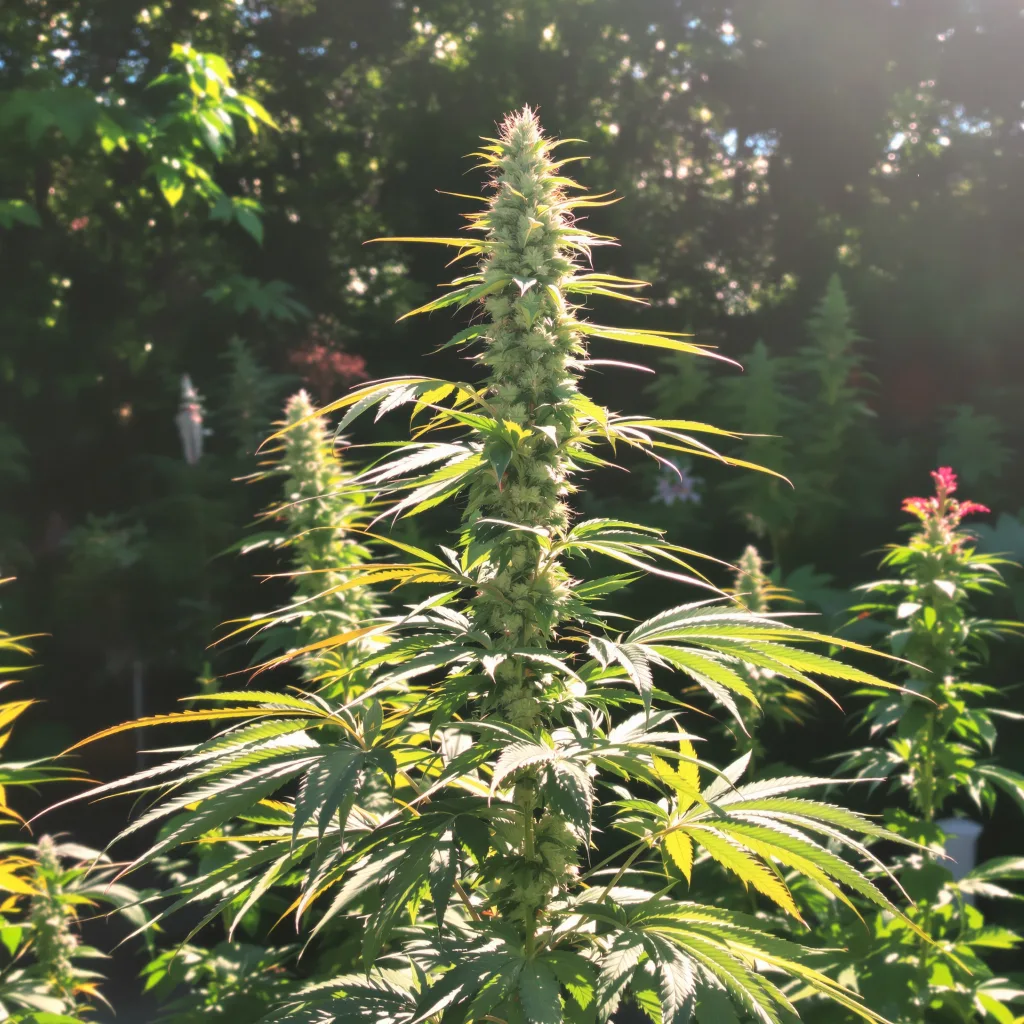 Blob OG 21% indica / 79% sativa flower with visible trichomes