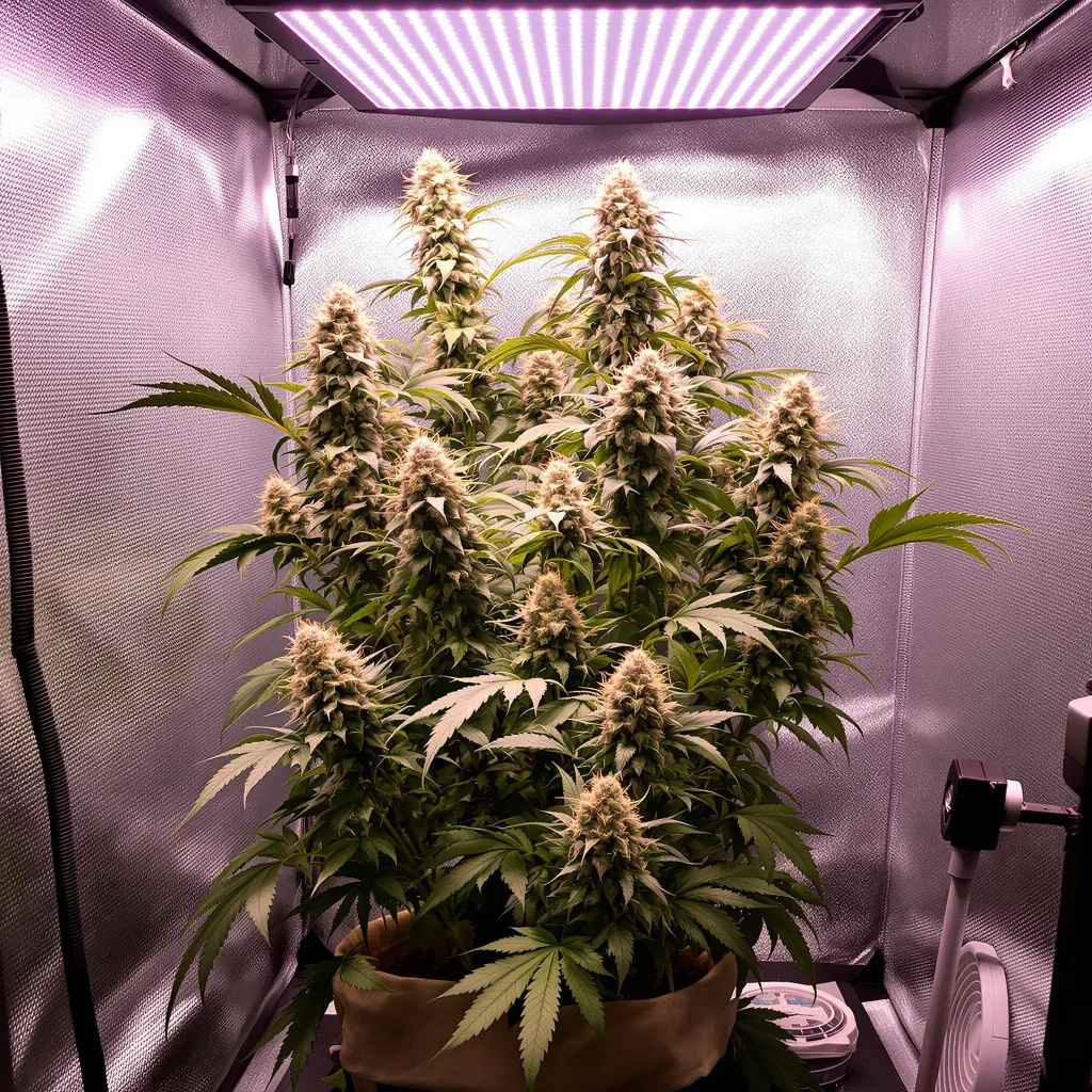 Blue Cookies 60% indica / 40% sativa flower with visible trichomes