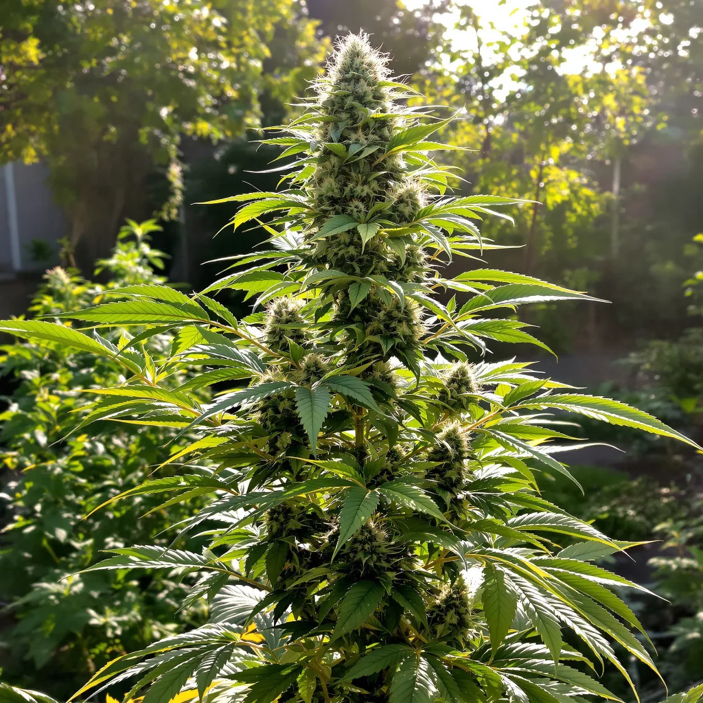 Blue Galaxy 40% indica / 60% sativa flower with visible trichomes