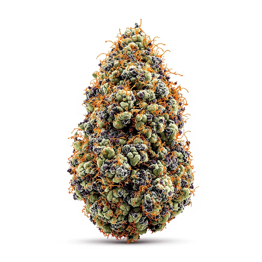 Blue Knight cannabis plant in flowering stage — 60-100 cm autoflower