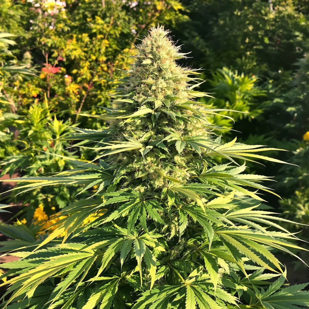 Brainwreck 40% indica / 60% sativa flower with visible trichomes