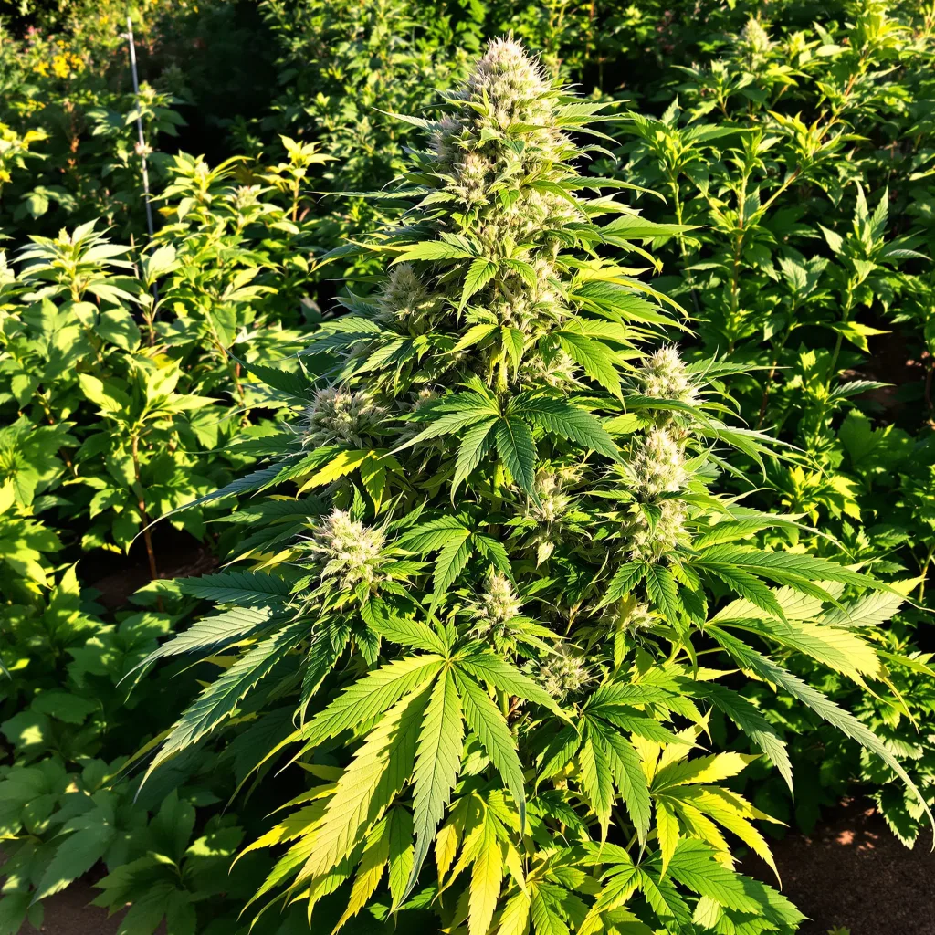 Bubba Kush 80% indica / 20% sativa flower with visible trichomes