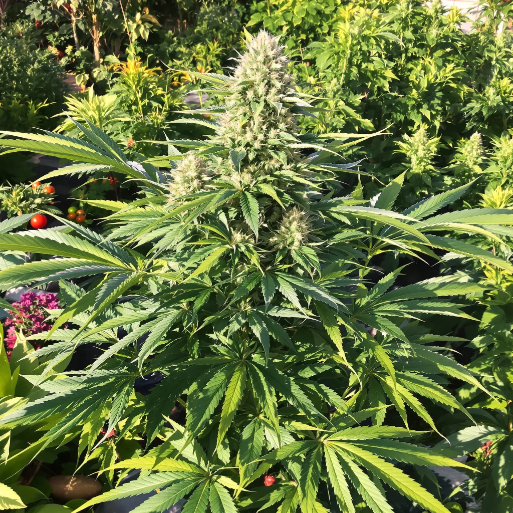 Bubba Kush 80% indica / 20% sativa flower with visible trichomes