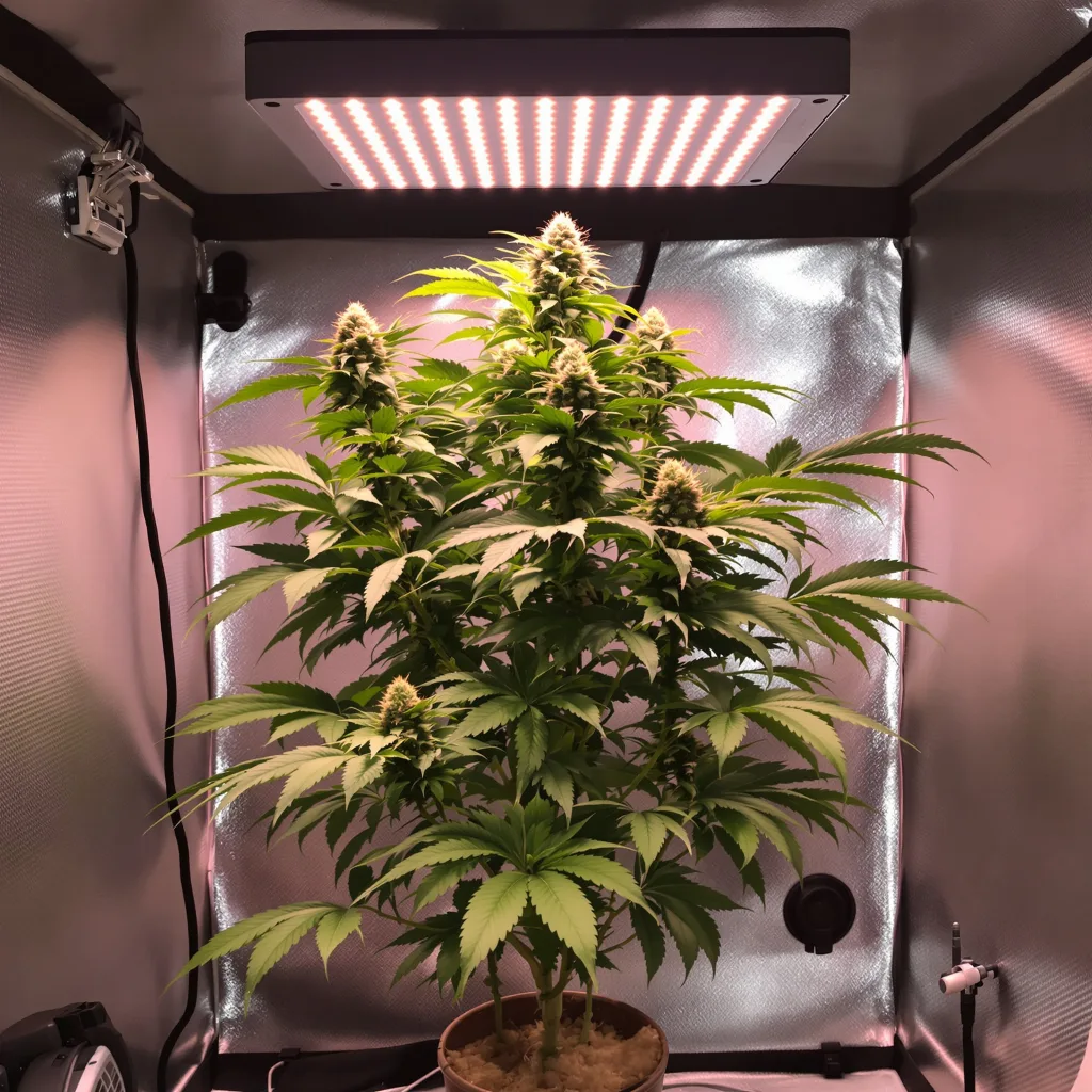 Bubba OG 80% indica / 20% sativa flower with visible trichomes