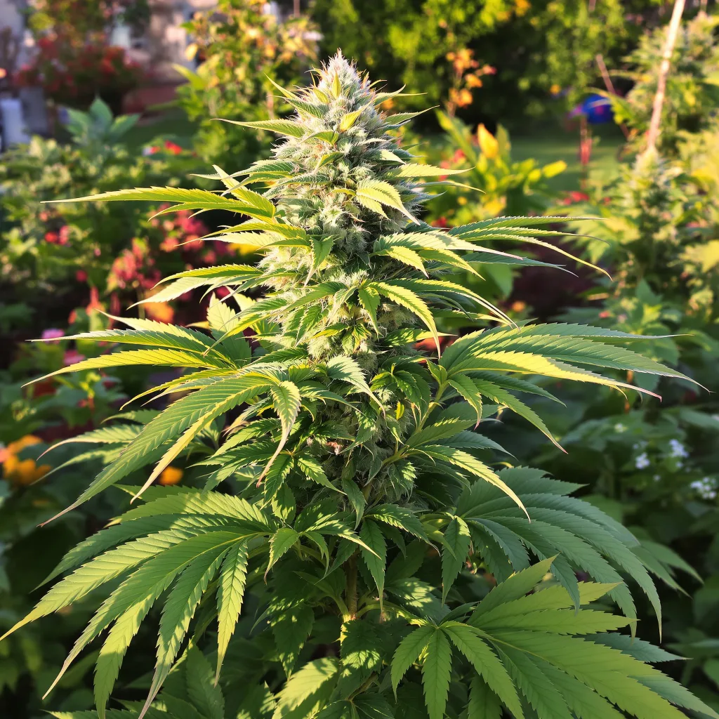 Bubba OG 80% indica / 20% sativa flower with visible trichomes