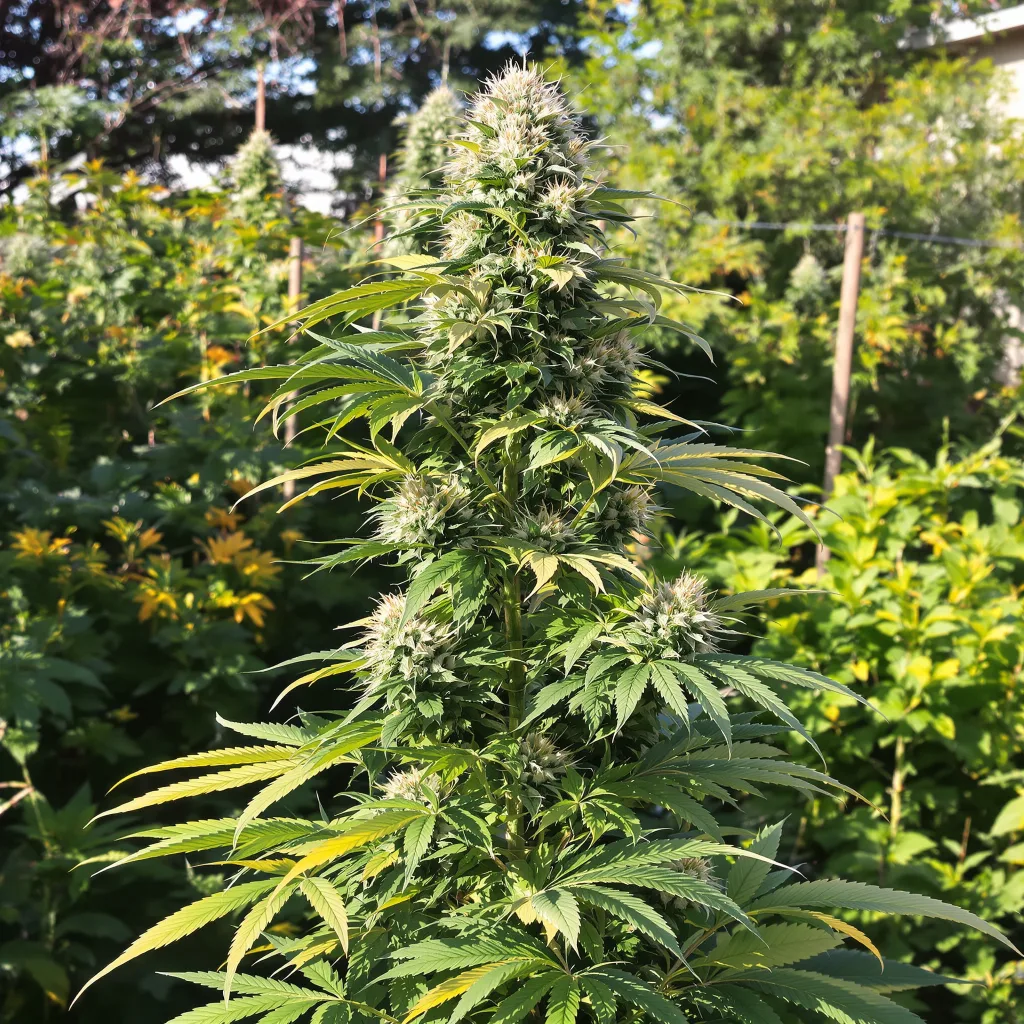 Bubblegum 59% indica / 41% sativa flower with visible trichomes