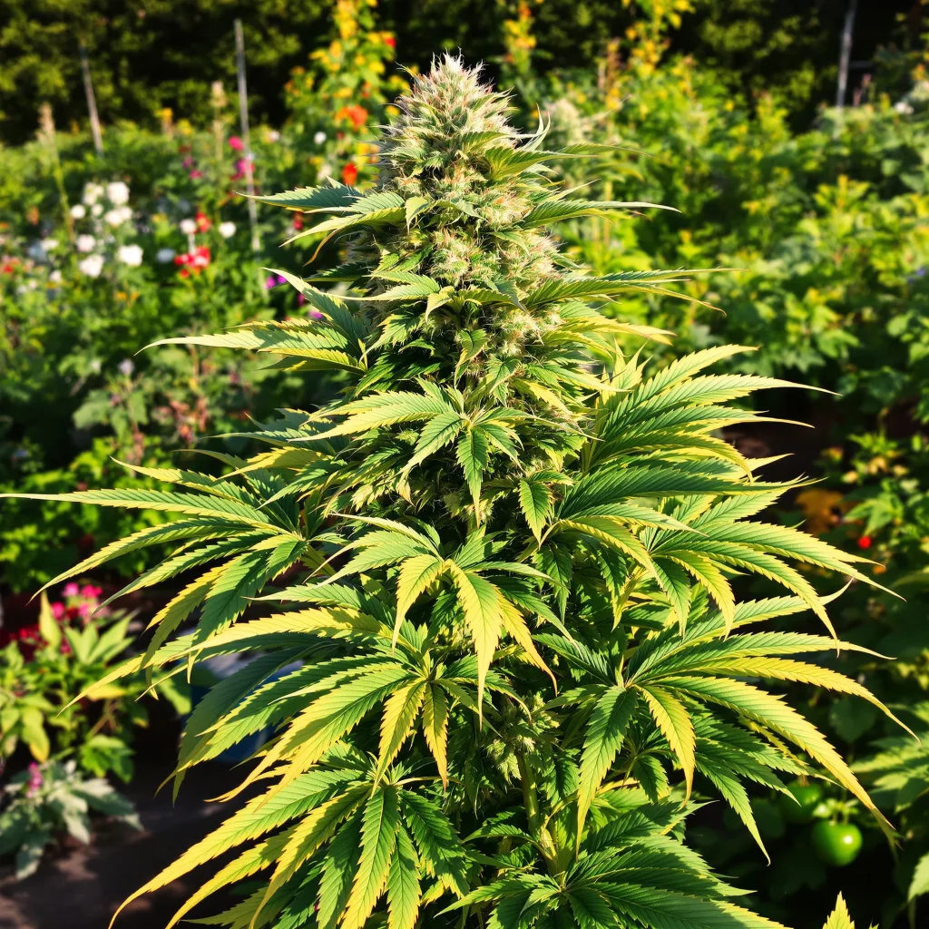 Bubblegum Kush 80% indica / 20% sativa flower with visible trichomes