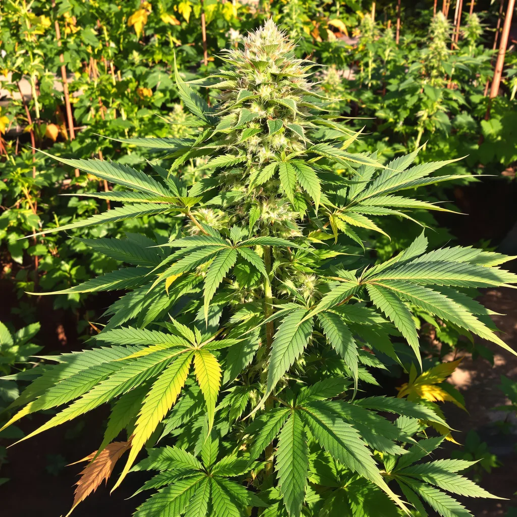 Burkle 78% indica / 22% sativa flower with visible trichomes