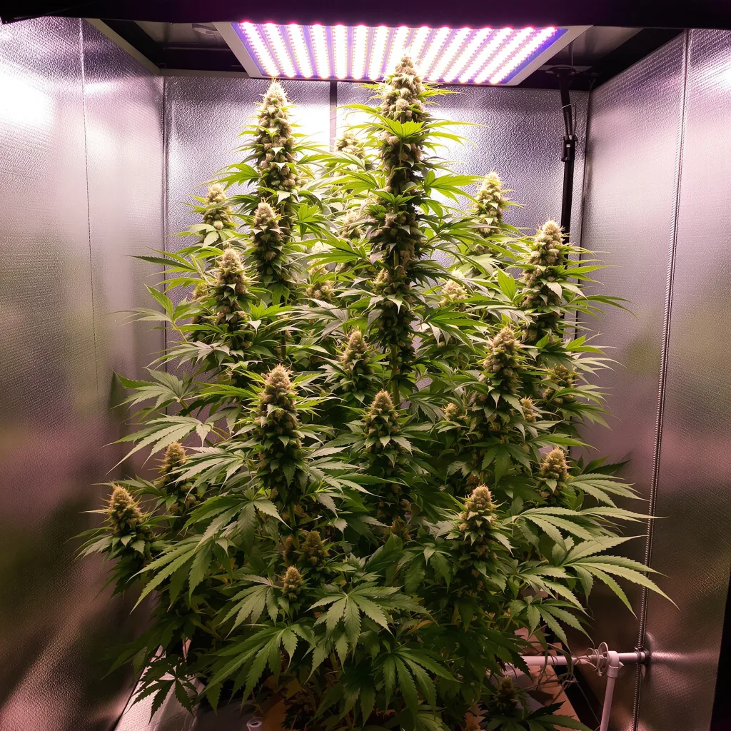 Cactus 20% indica / 80% sativa flower with visible trichomes