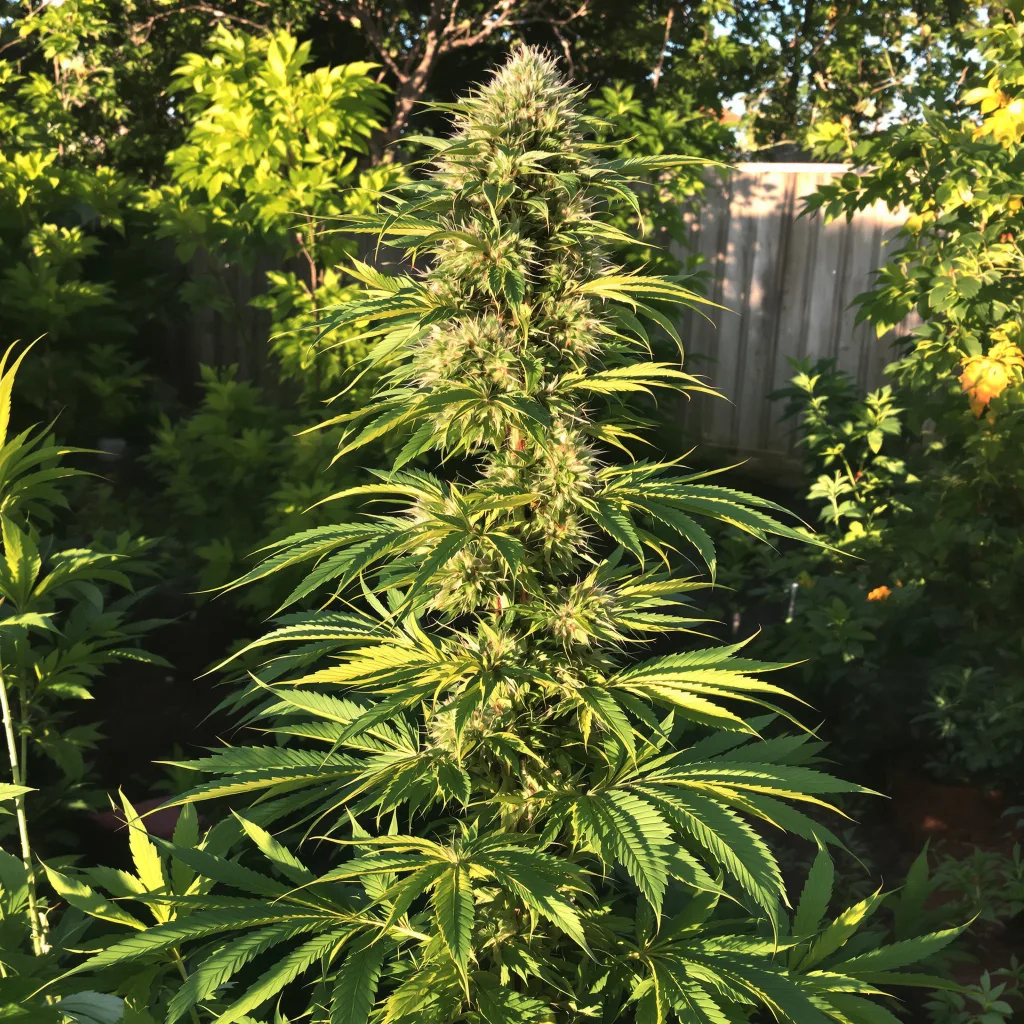 Cactus 20% indica / 80% sativa flower with visible trichomes