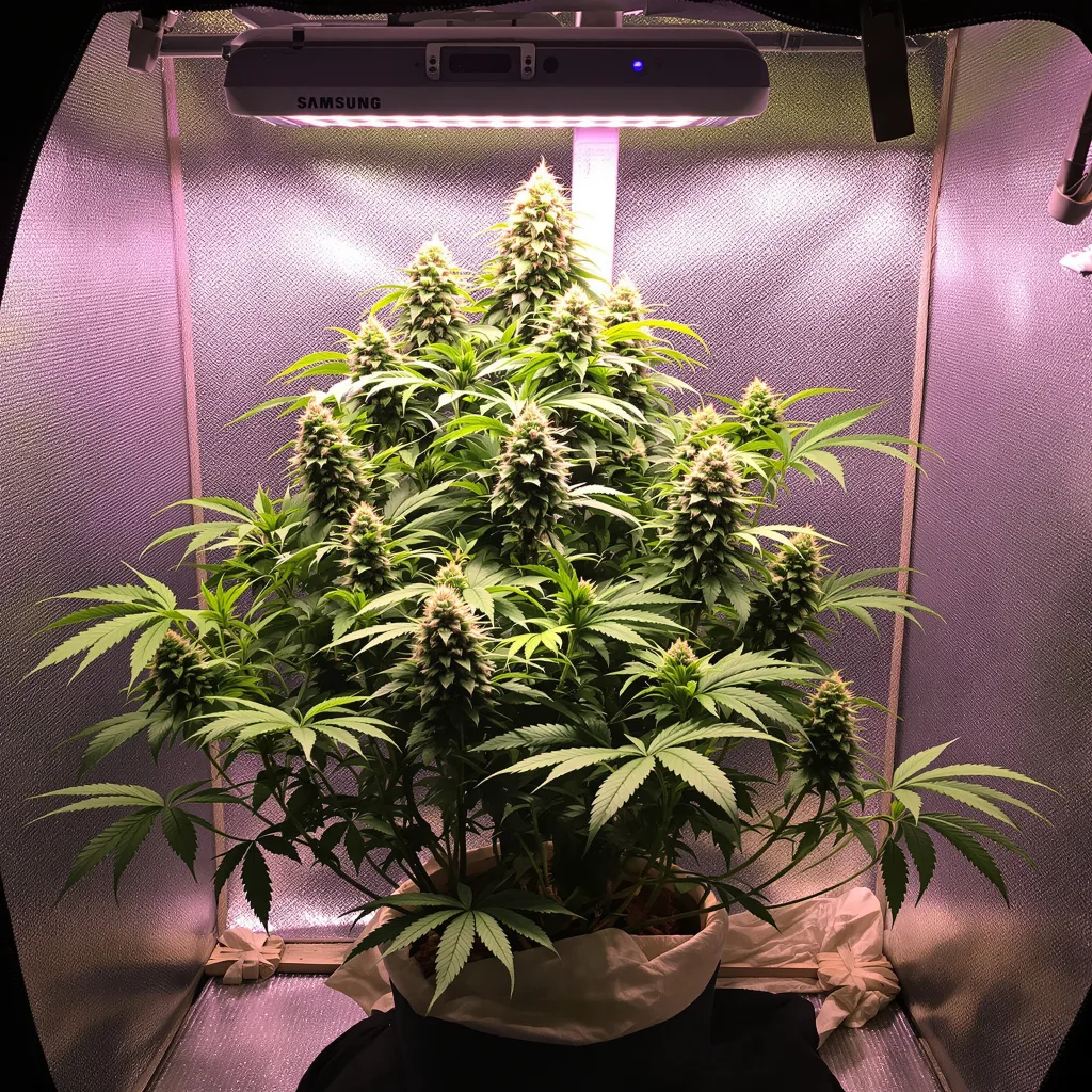 Candy Cane 88% indica / 12% sativa flower with visible trichomes