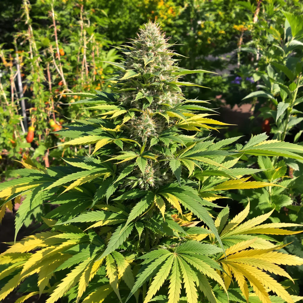Candy Cream 66% indica / 34% sativa flower with visible trichomes