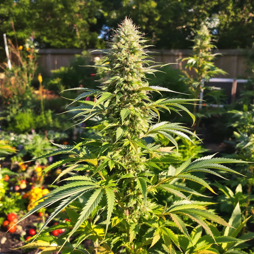 Candy Kush 54% indica / 46% sativa flower with visible trichomes