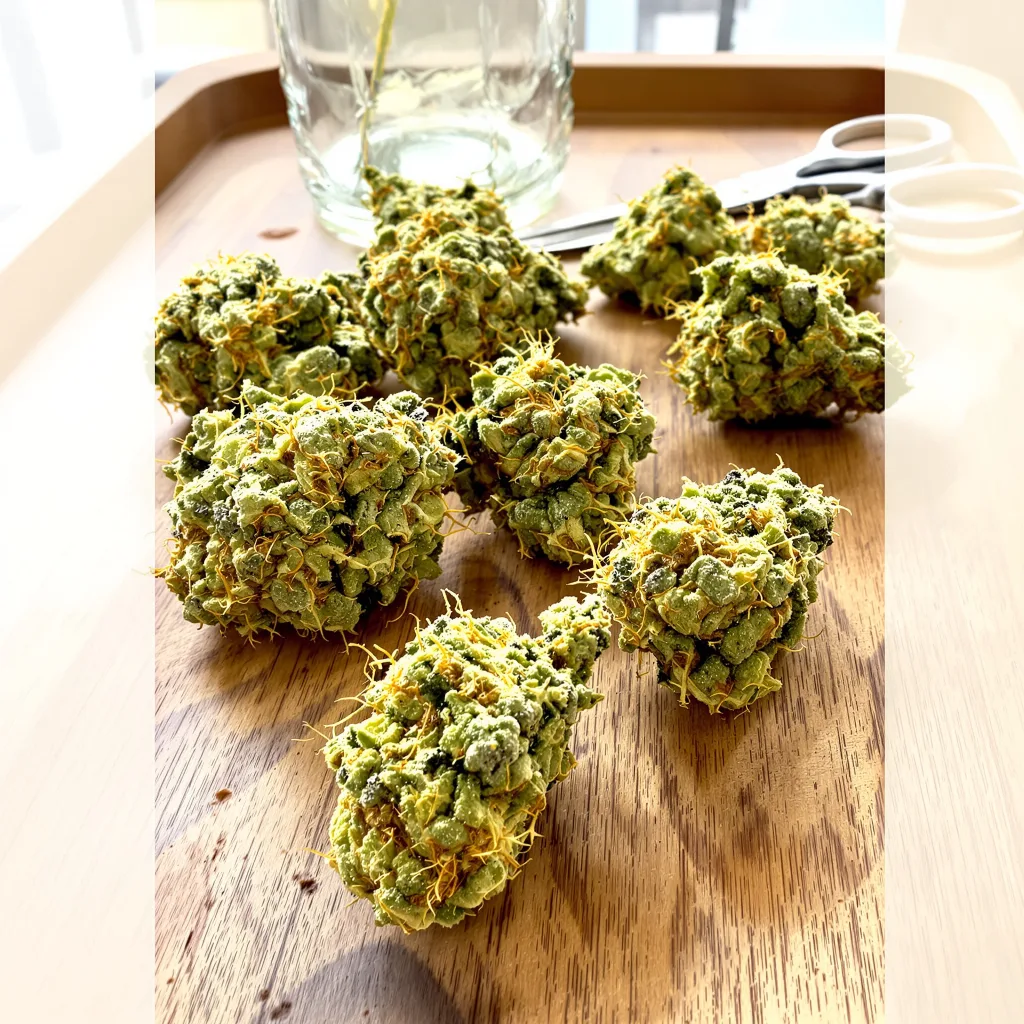 Casey Jones 25% indica / 80% sativa flower with visible trichomes