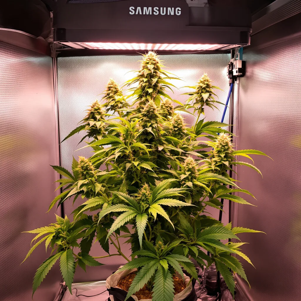 Casper OG 71% indica / 29% sativa flower with visible trichomes