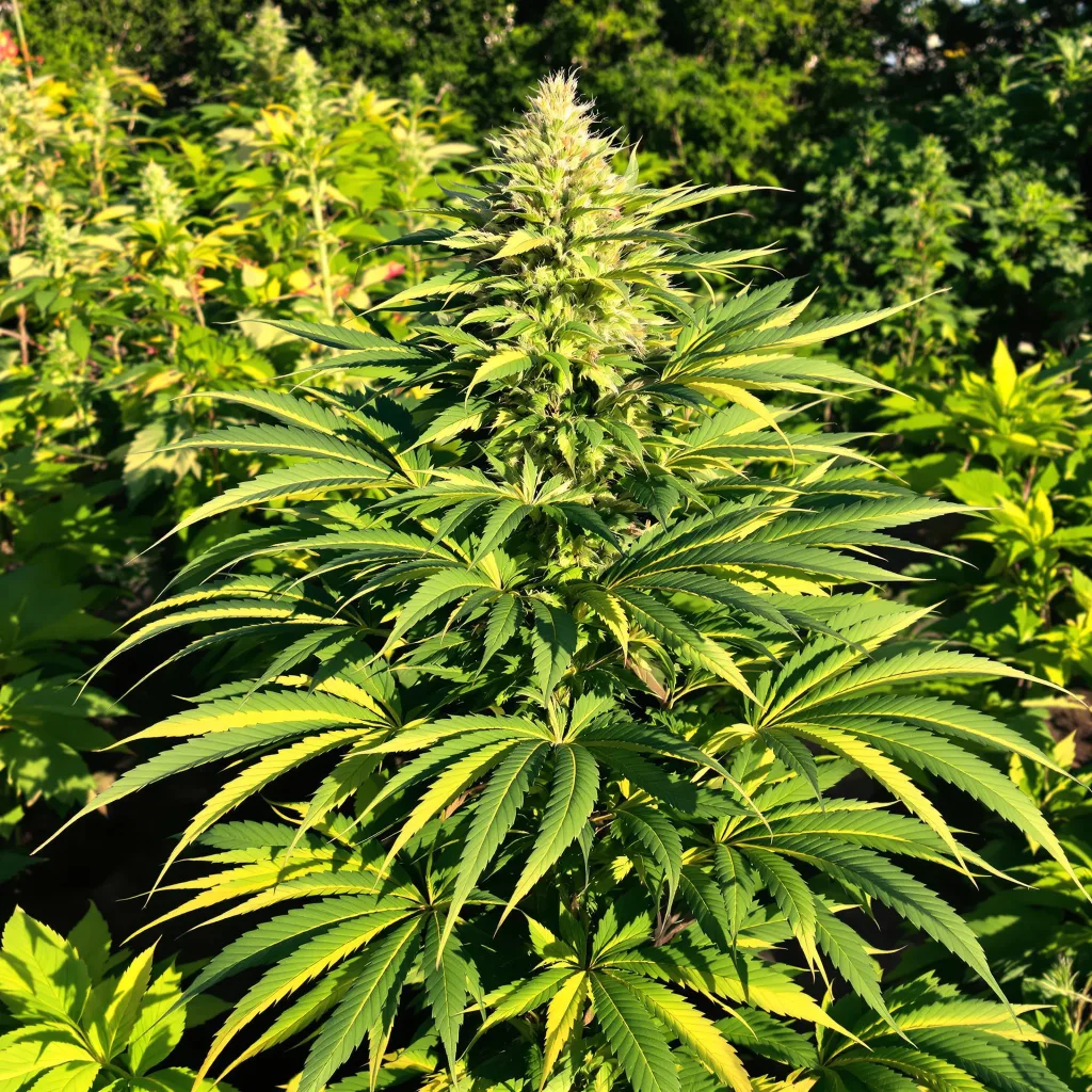 Casper OG 71% indica / 29% sativa flower with visible trichomes