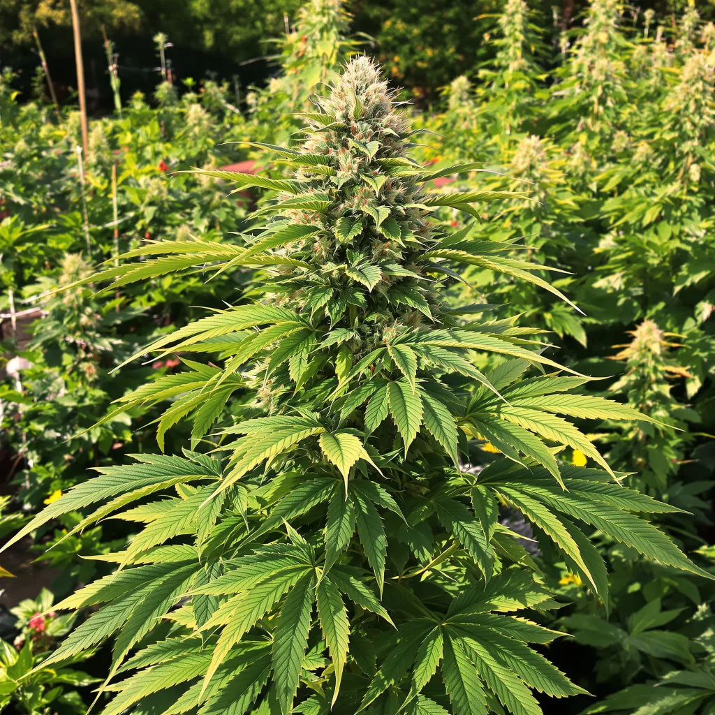 Cataract Kush 90% indica / 50% sativa flower with visible trichomes