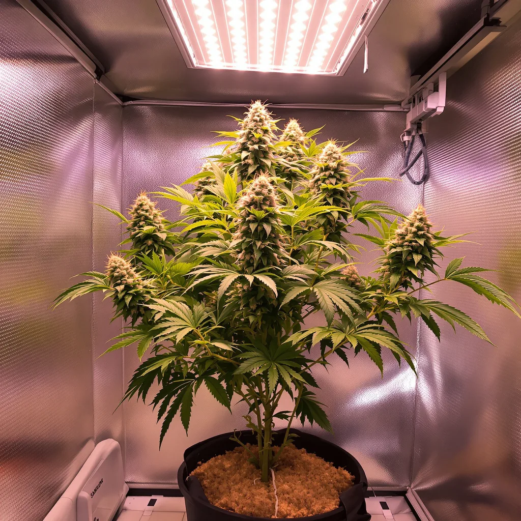 CBD Fast Eddy 42% indica / 58% sativa flower with visible trichomes
