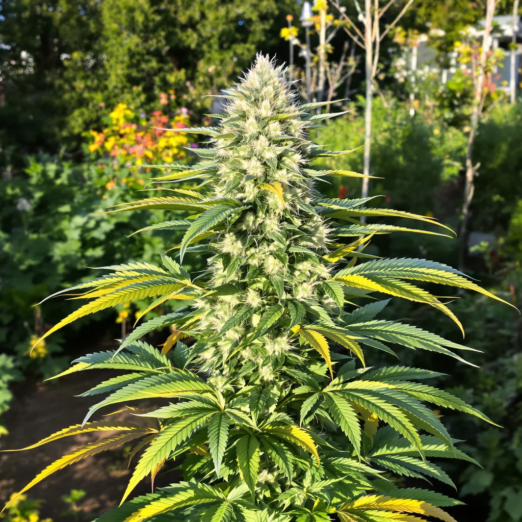 CBD MediHaze 59% indica / 41% sativa flower with visible trichomes