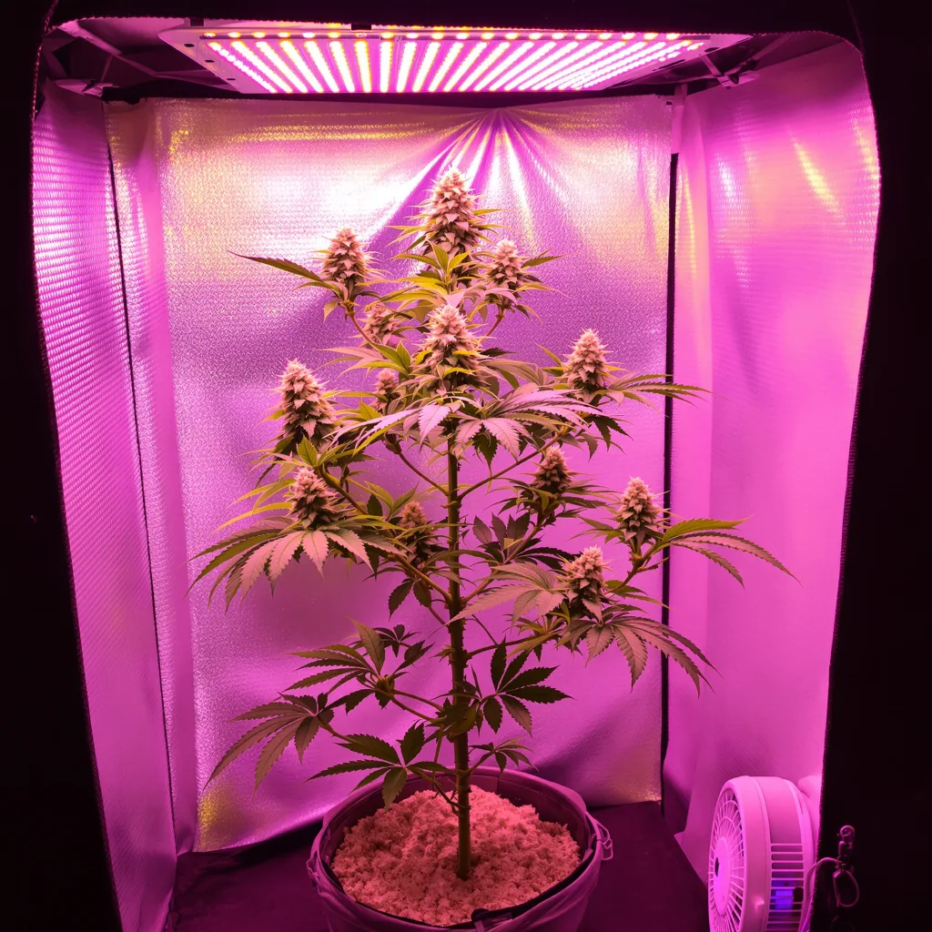 CBD Solomatic 59% indica / 41% sativa flower with visible trichomes