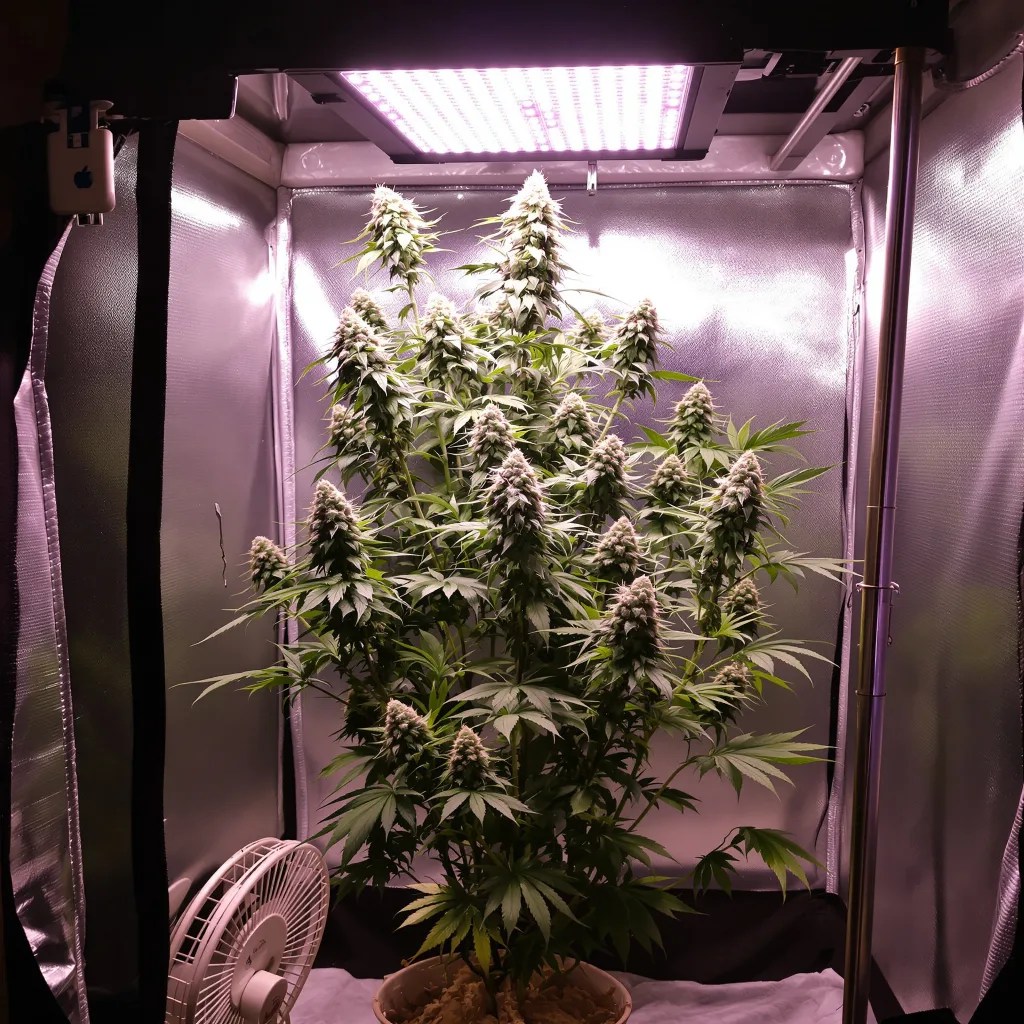 Cereal Milk 40% indica / 60% sativa flower with visible trichomes