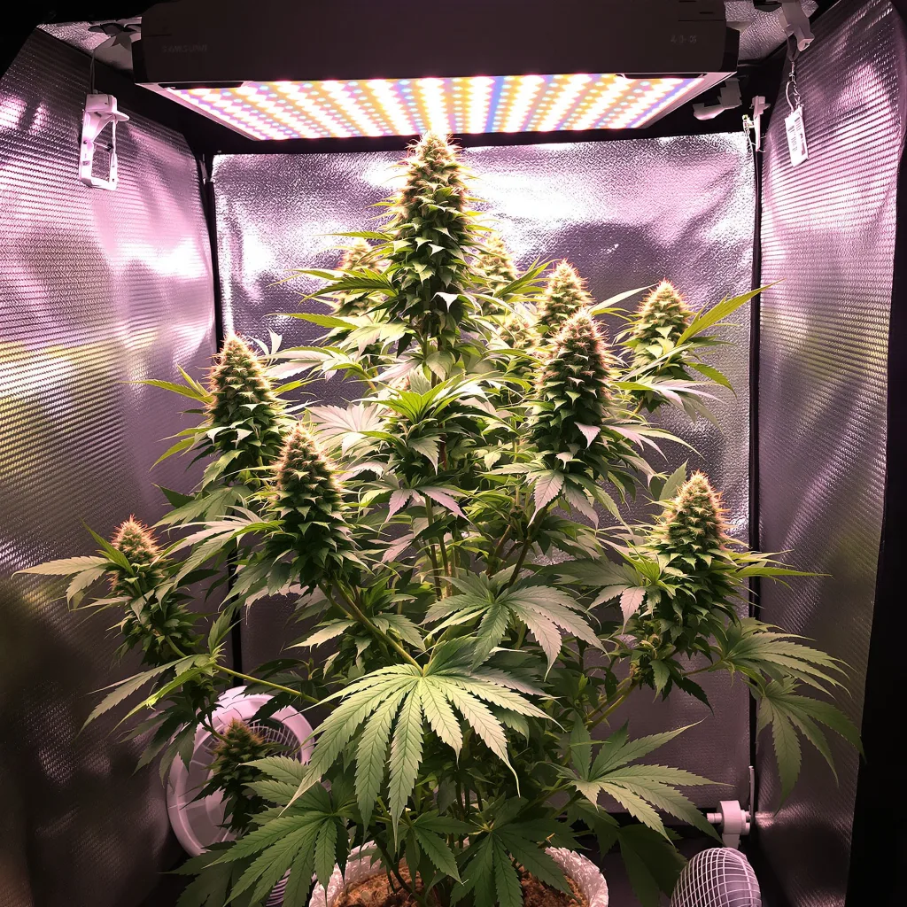 Cheese 60% indica / 40% sativa flower with visible trichomes