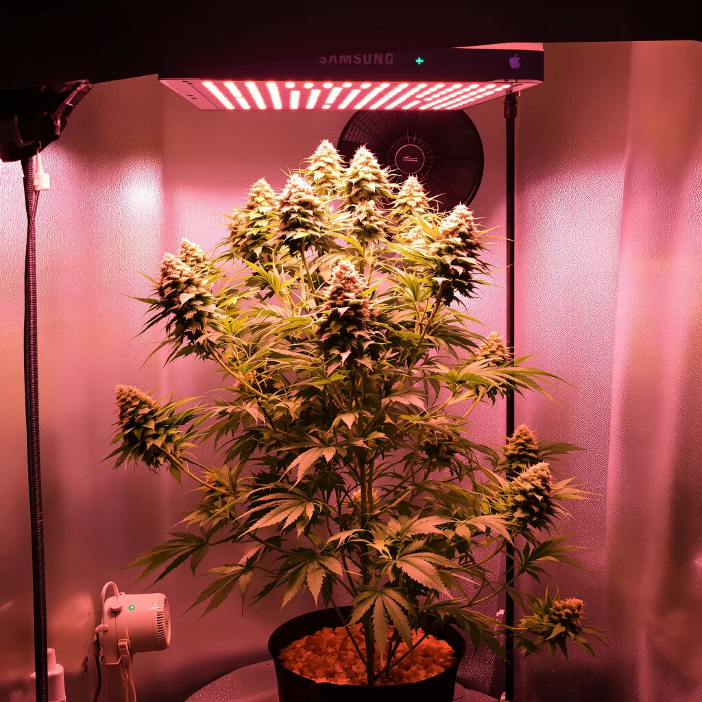 Cheese 60% indica / 40% sativa flower with visible trichomes