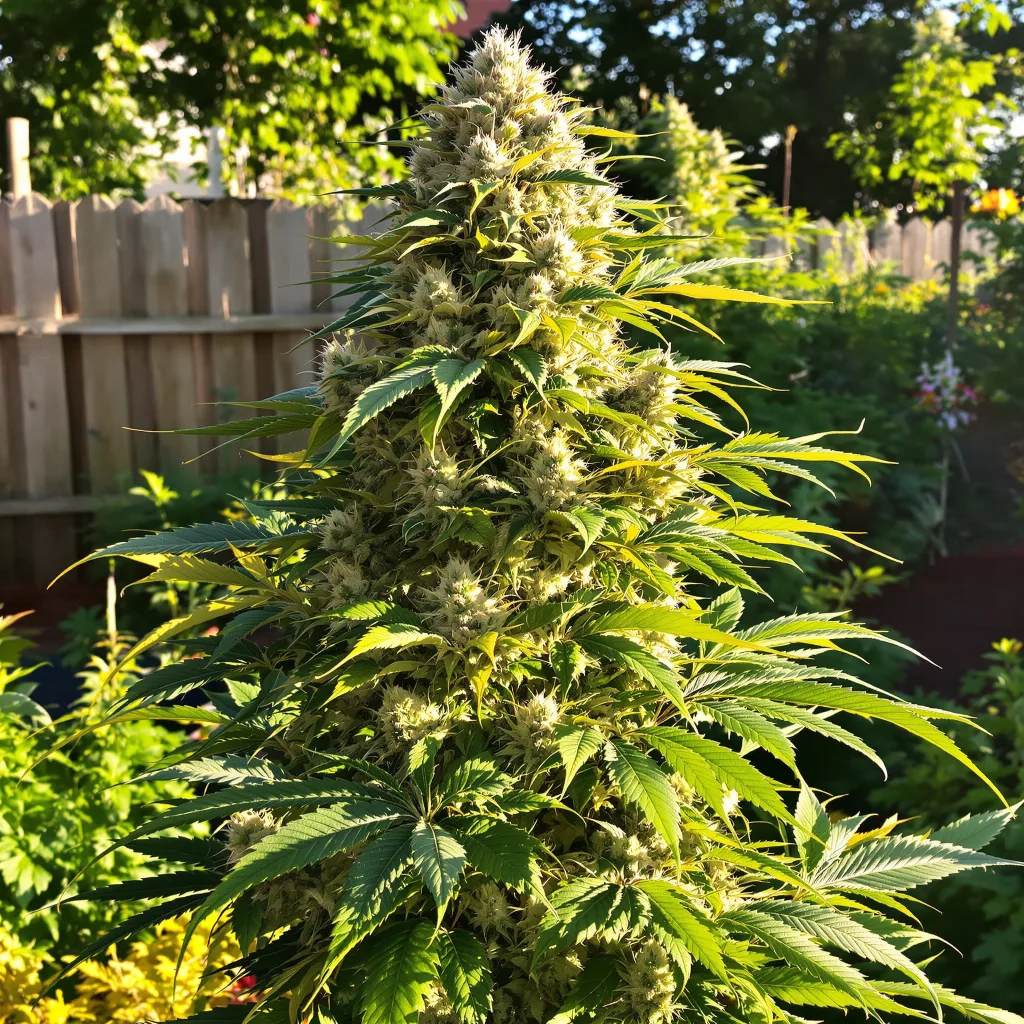 Cheeseburger 38% indica / 62% sativa flower with visible trichomes