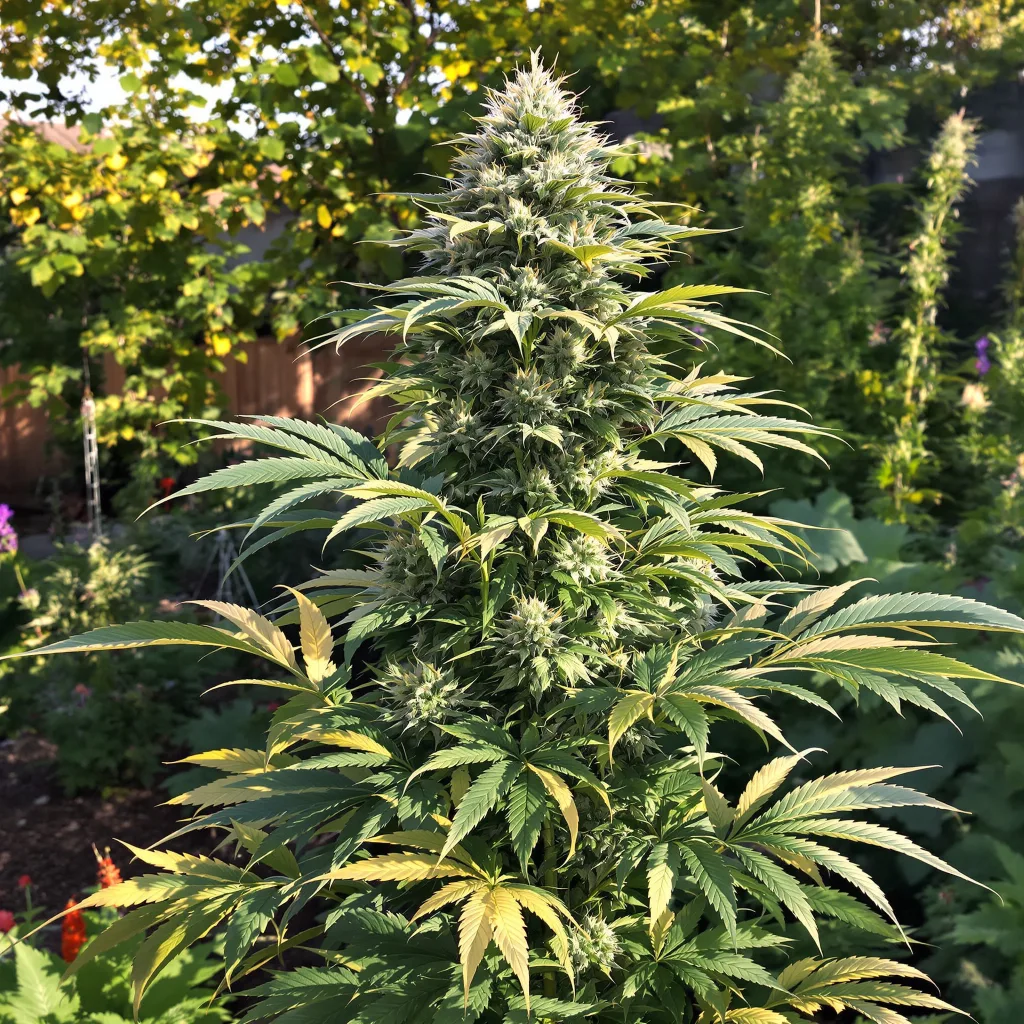 Cheeseburger 38% indica / 62% sativa flower with visible trichomes