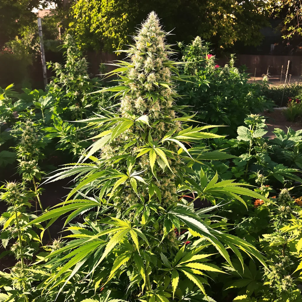 Cherry Diesel 50% indica / 50% sativa flower with visible trichomes