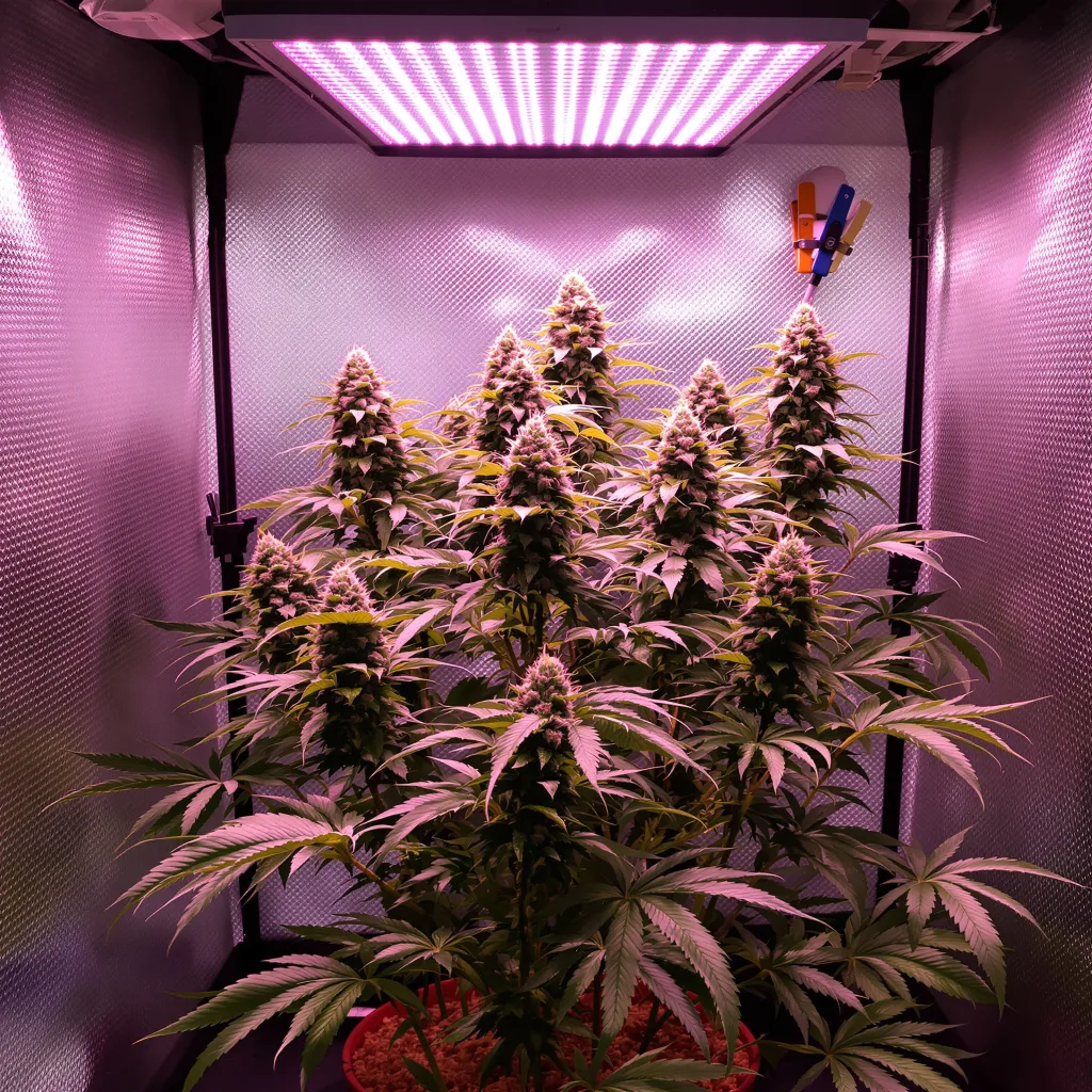 Cherry Kush 75% indica / 25% sativa flower with visible trichomes