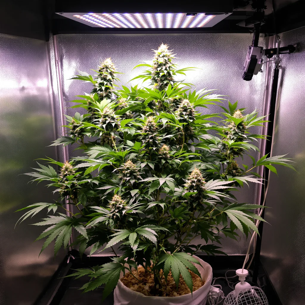Cherry OG 66% indica / 34% sativa flower with visible trichomes