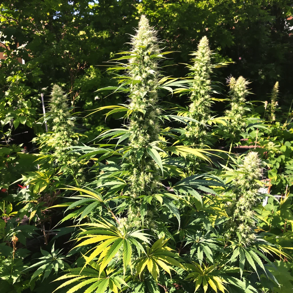 Chocolate Orange 10% indica / 90% sativa flower with visible trichomes