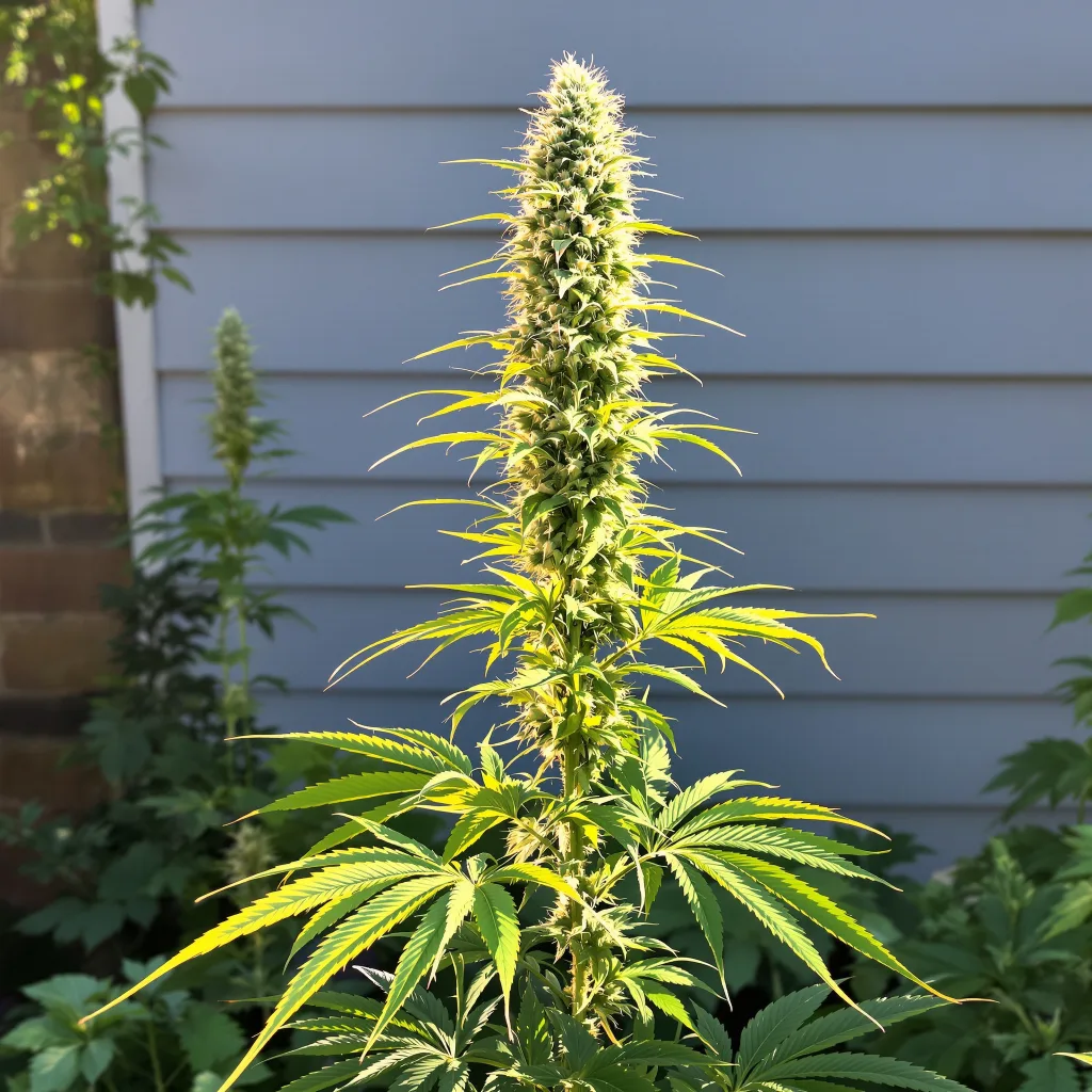 Chocolope 18% indica / 82% sativa flower with visible trichomes