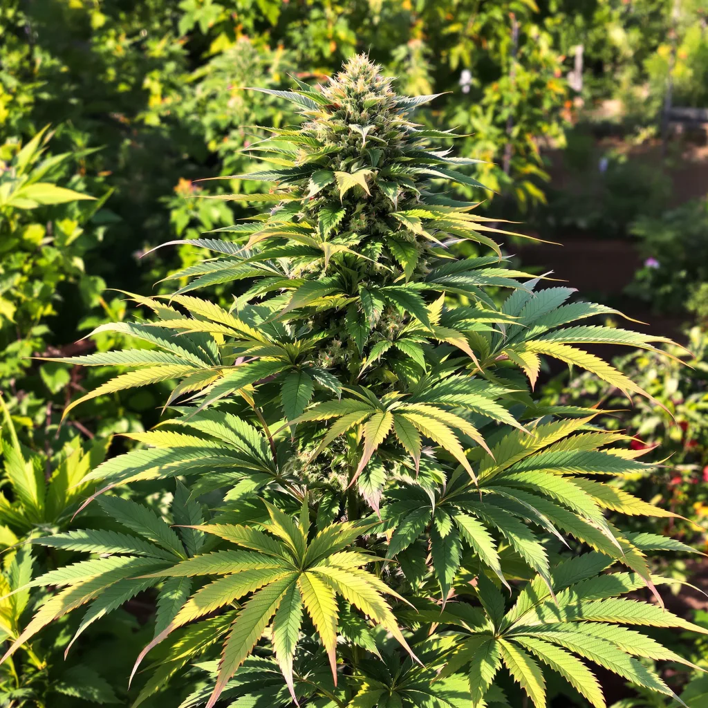 Chocolope Kush 79% indica / 21% sativa flower with visible trichomes