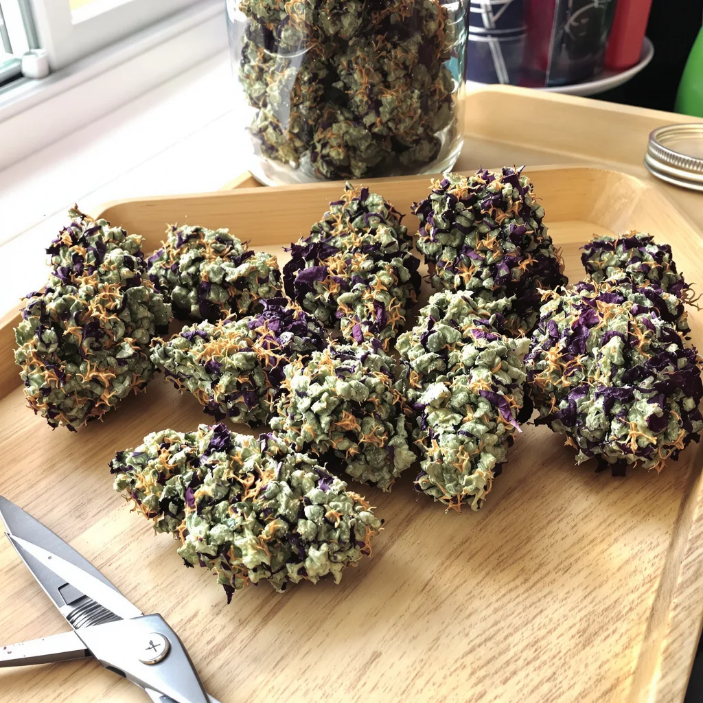 Chronic 81% indica / 19% sativa flower with visible trichomes