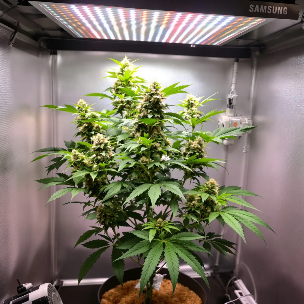 Chronic 81% indica / 19% sativa flower with visible trichomes