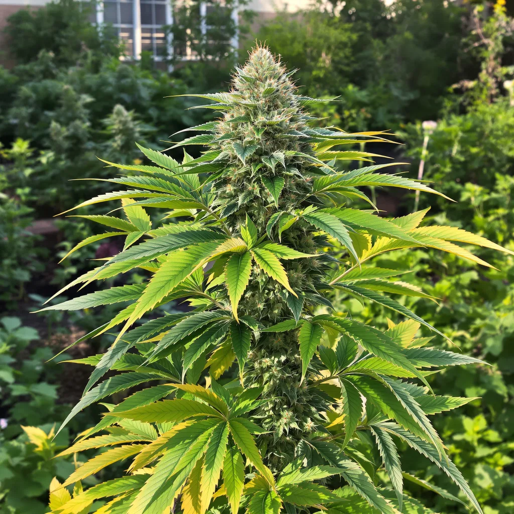 Chronic 81% indica / 19% sativa flower with visible trichomes